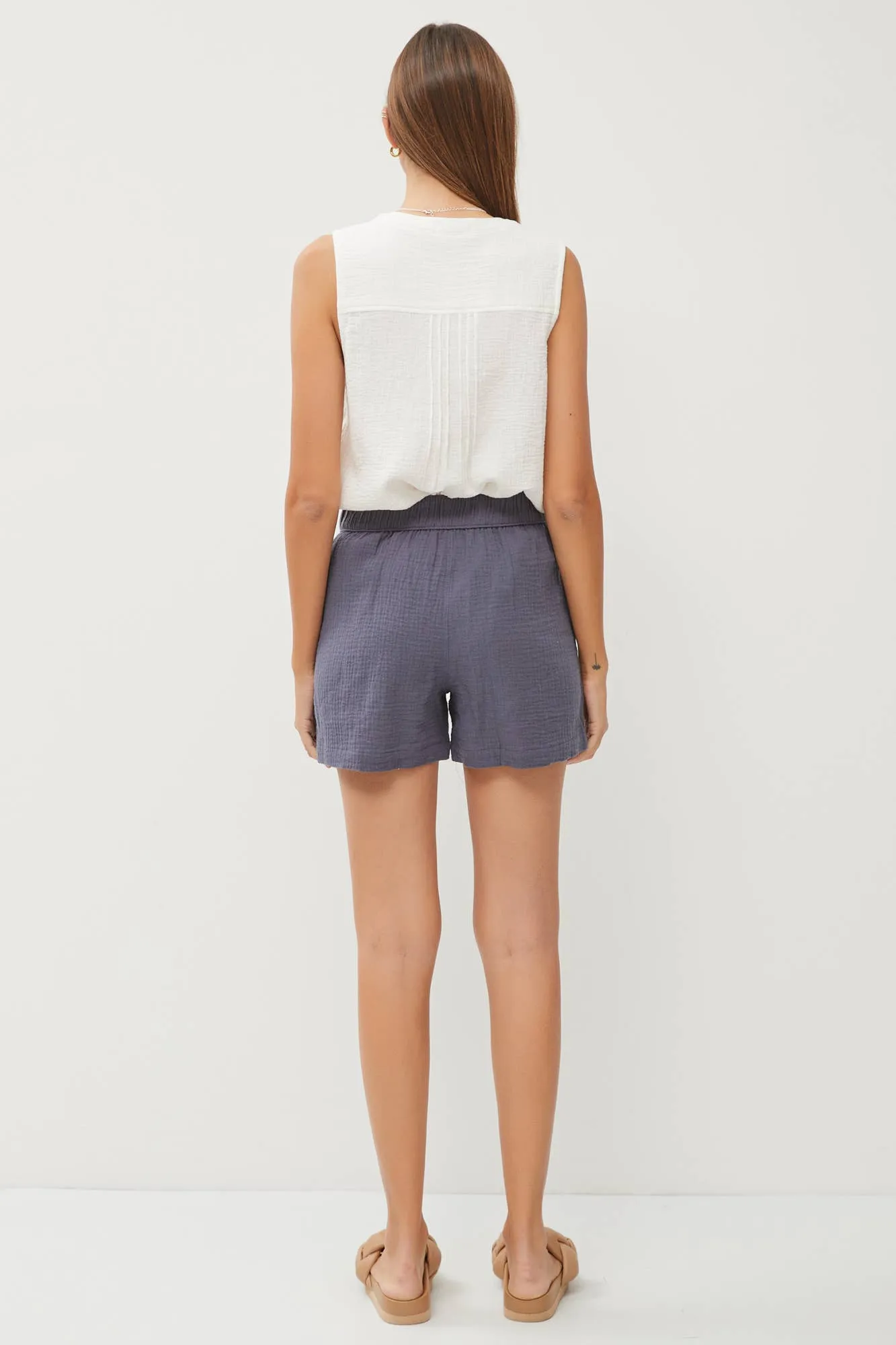 100% Cotton Pull On Shorts