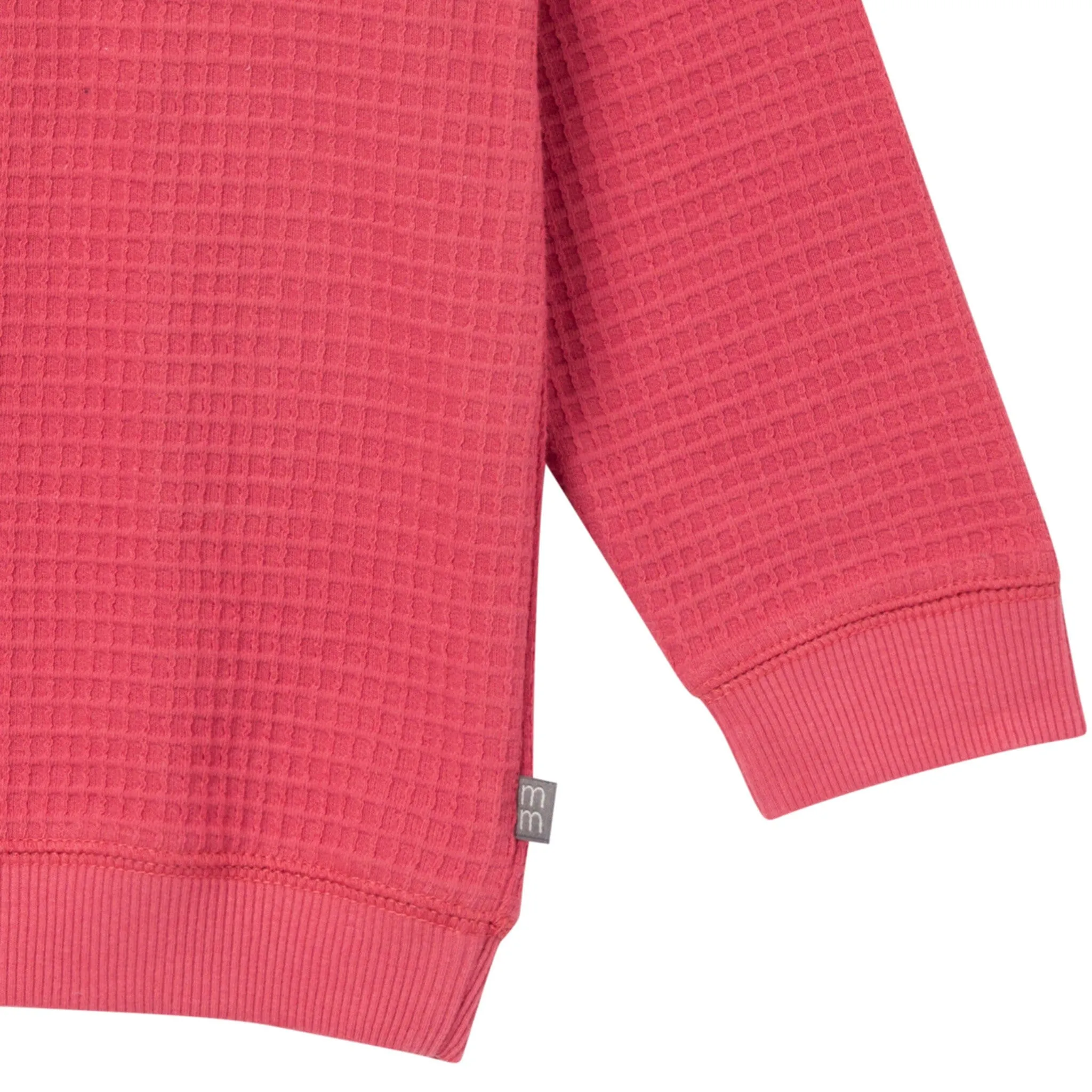 2-Piece Infant & Toddler Boys Dusty Red Long Sleeve Top and Shorts Set