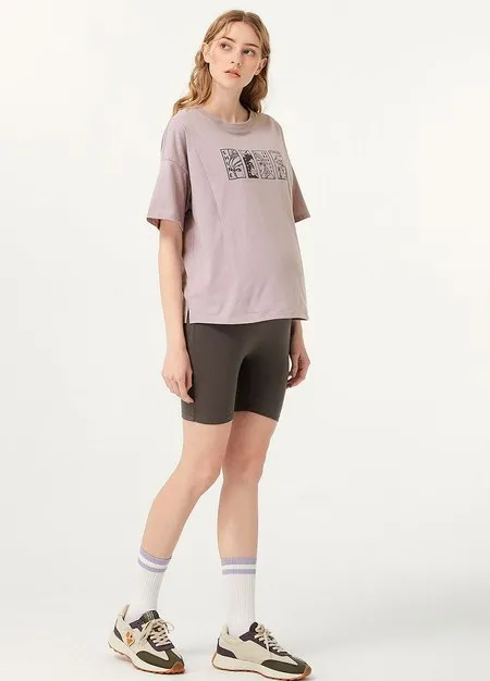 231302K1 Ultra-Stretch Maternity Biker Shorts