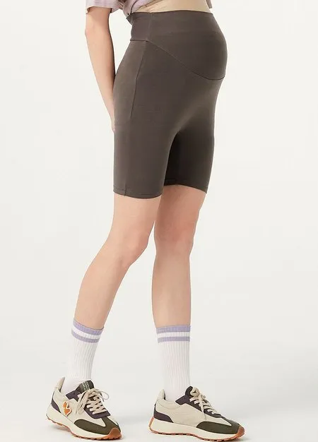 231302K1 Ultra-Stretch Maternity Biker Shorts