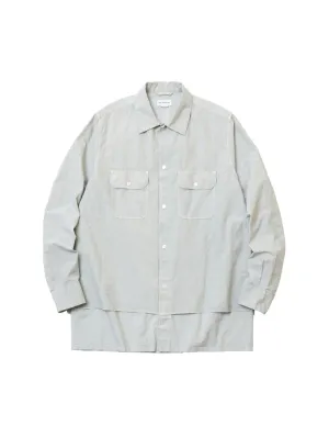 23219J GARMENT DYE APRON LAYERED SHIRT