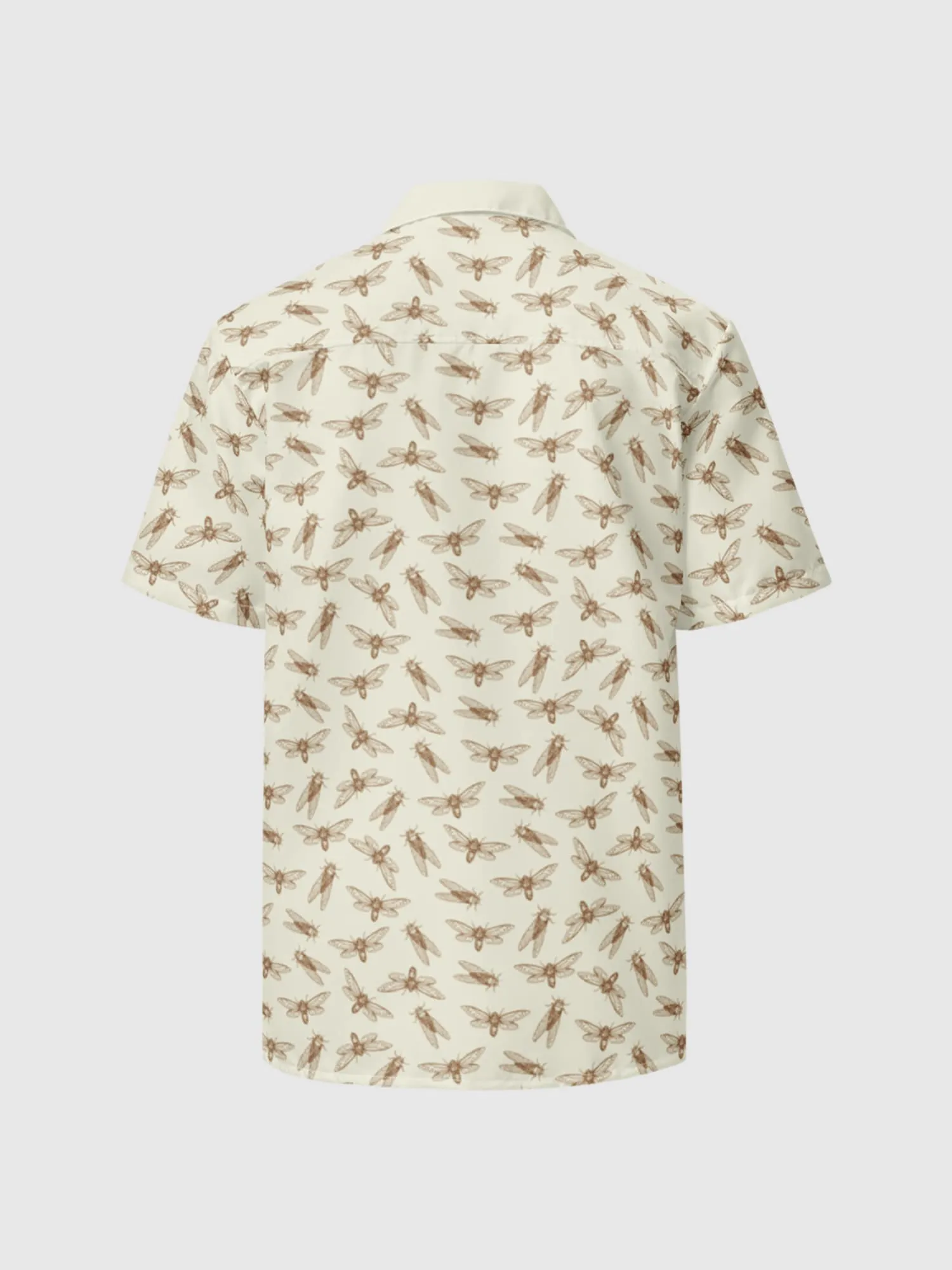 3 Body Problem Bugs Unisex Button Shirt [Ivory]