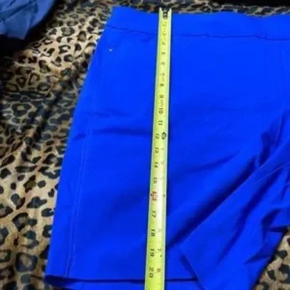 3 pairs size 22 shorts. 1 Lee rider Bermuda, 1 briggs french blue; 1 Napa Valley