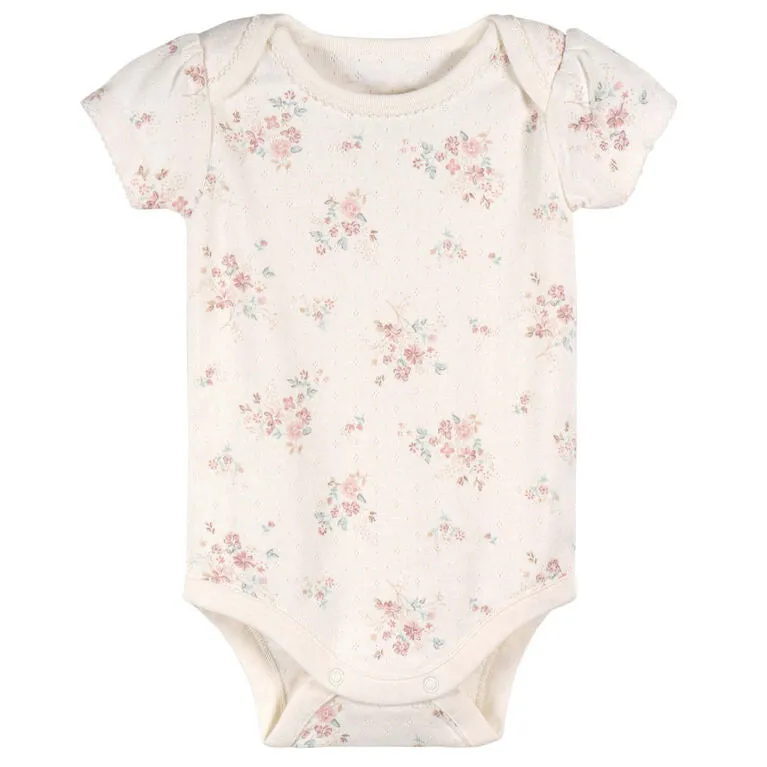 3pk Kimono Bodysuits - Pink
