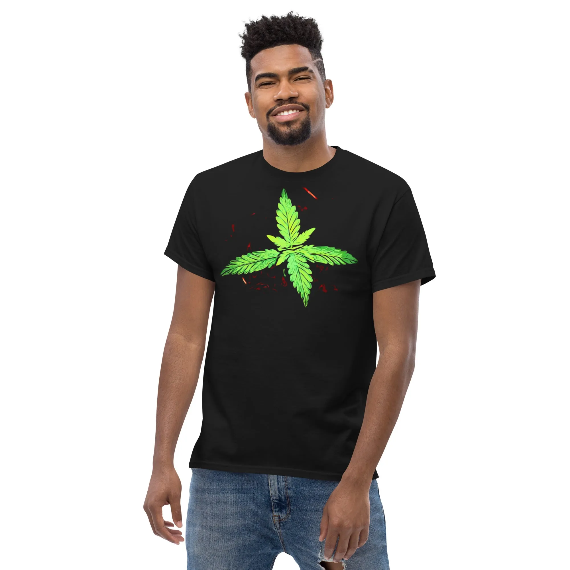 4 Leaf Cannabis Plant Unisex T-shirt