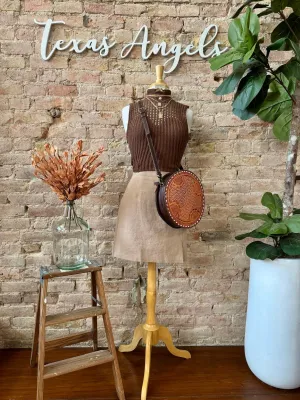 40% Off - Seven PM Sharp Khaki Skirt