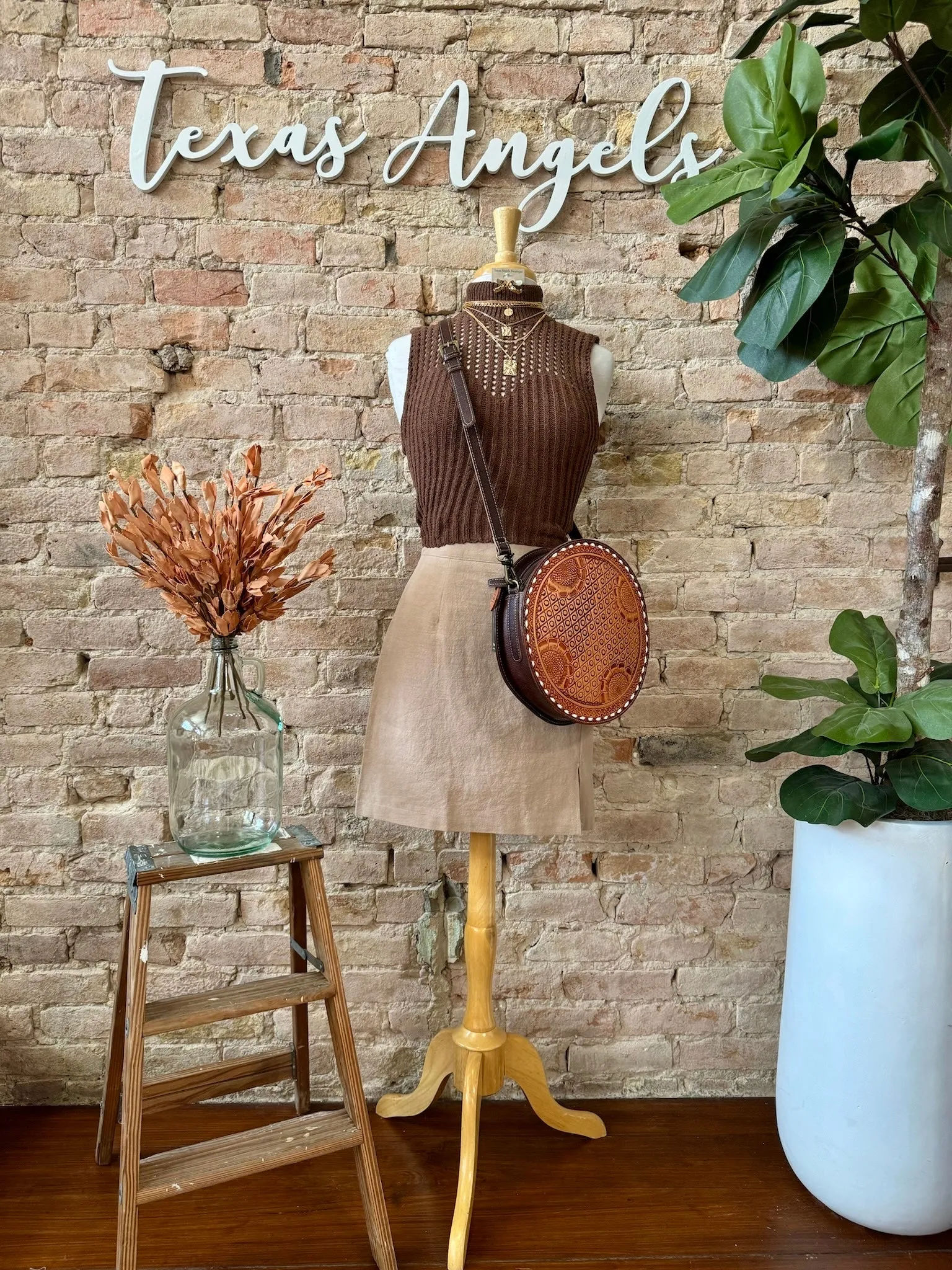 40% Off - Seven PM Sharp Khaki Skirt