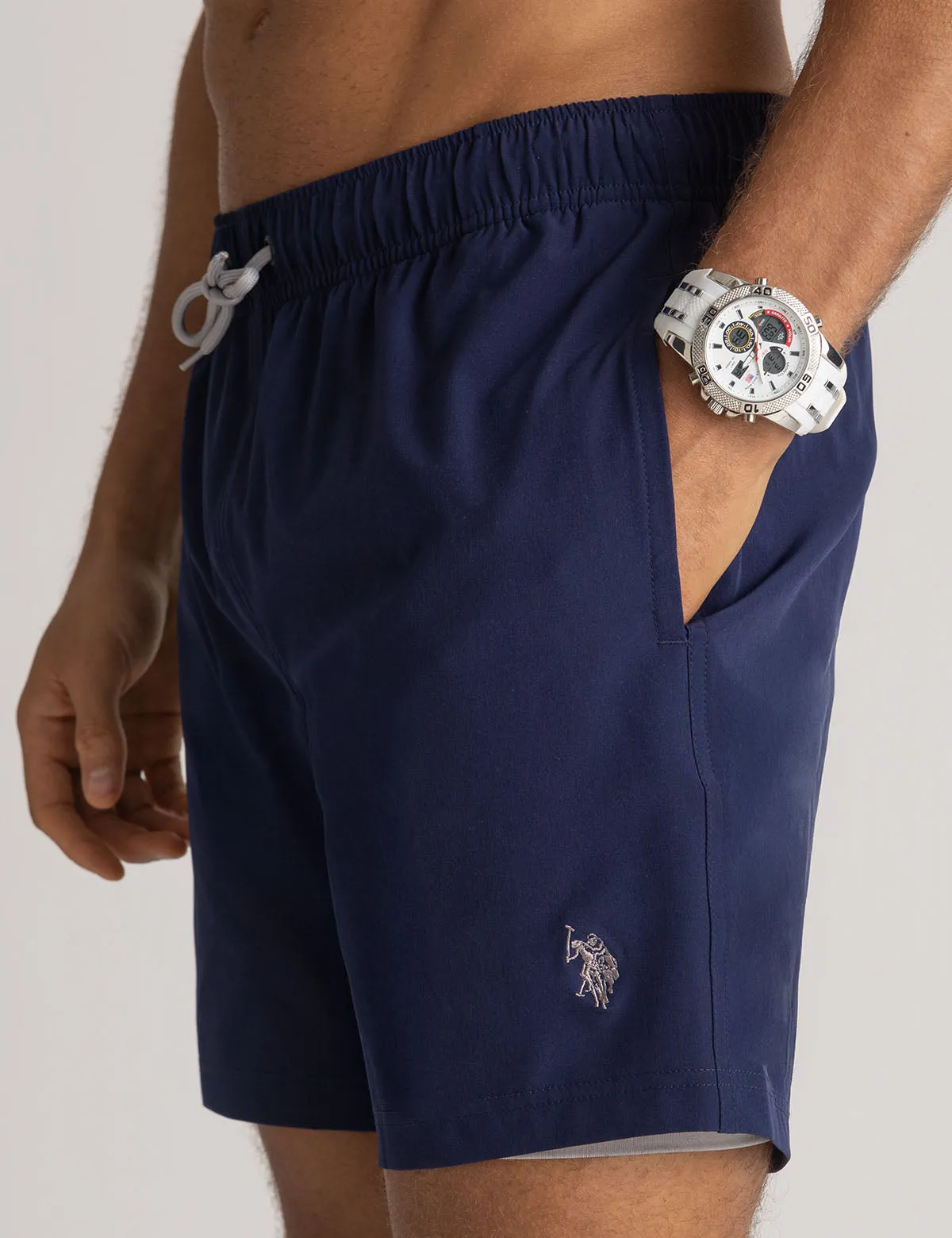 7" STRETCH COMPRESSION SWIM SHORTS