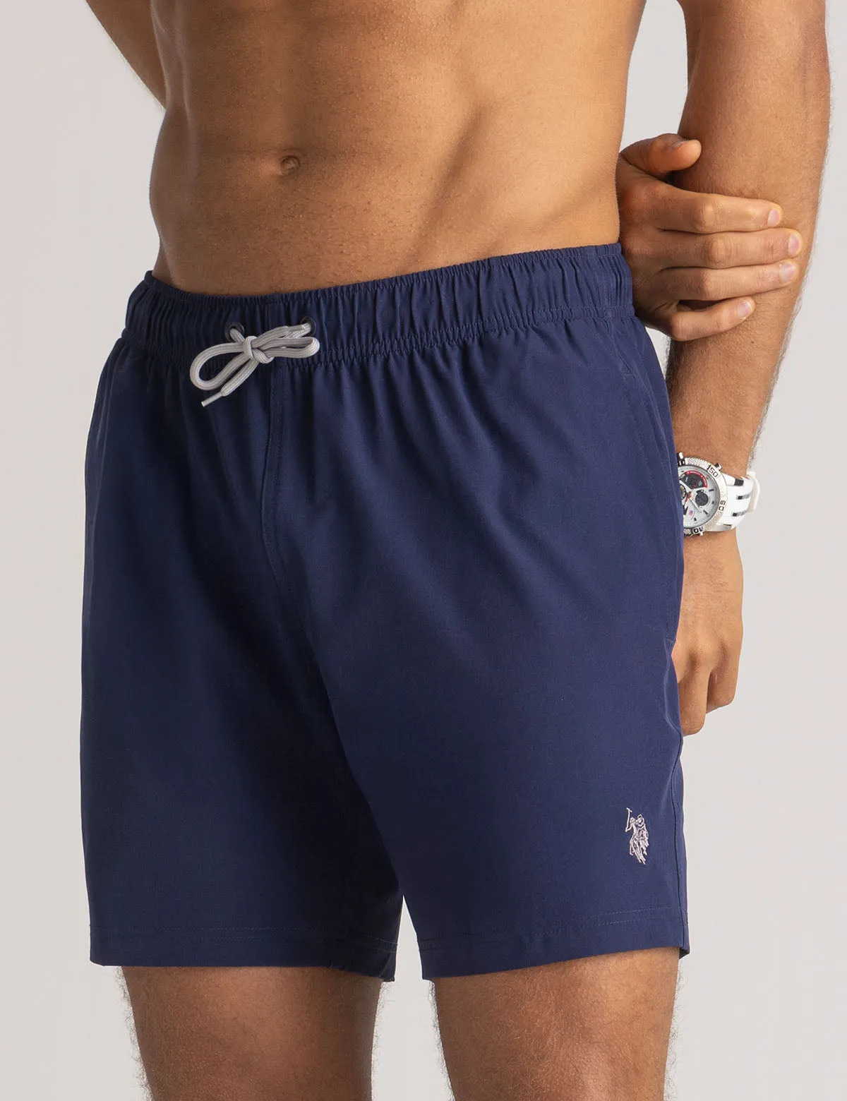 7" STRETCH COMPRESSION SWIM SHORTS