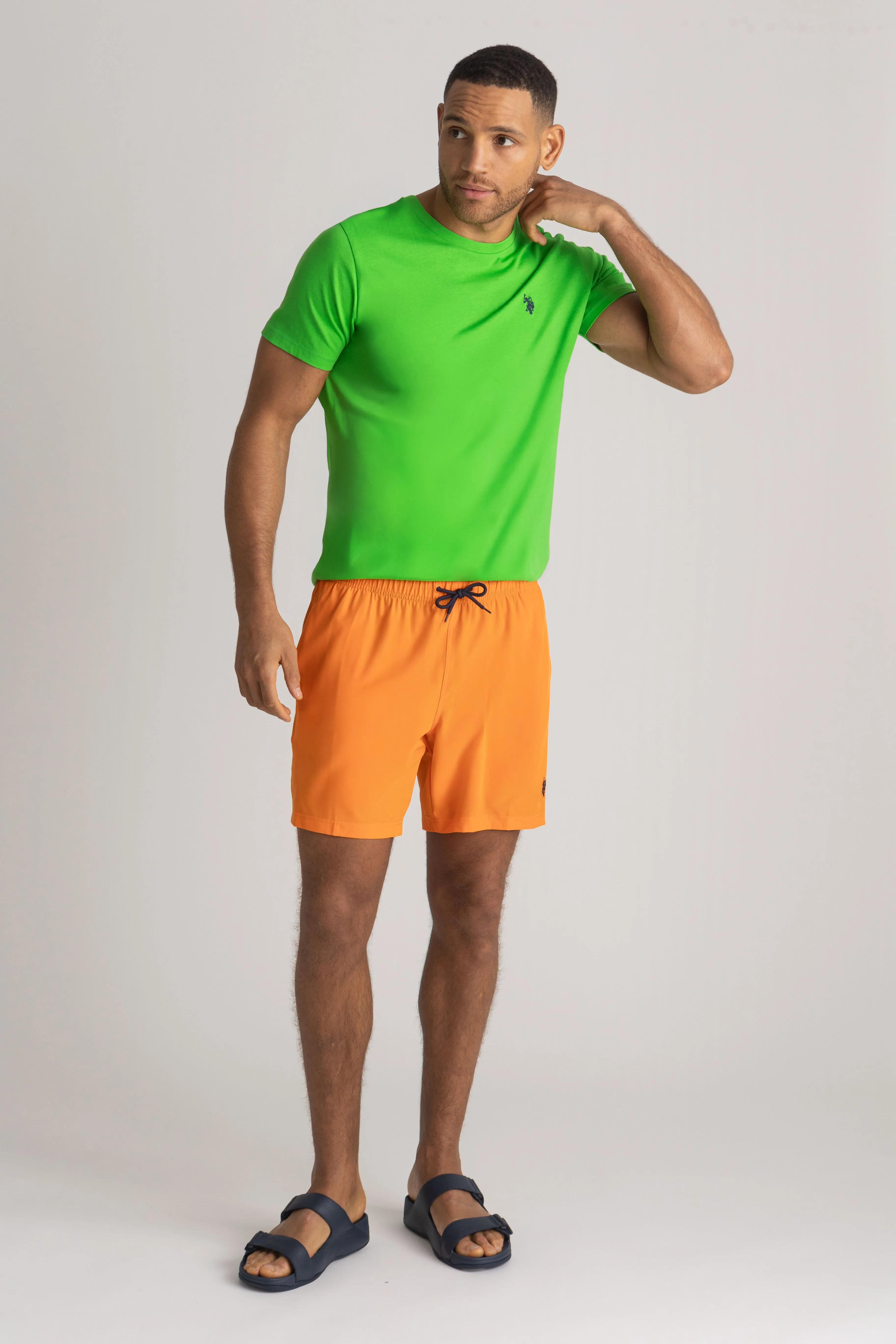 7" STRETCH COMPRESSION SWIM SHORTS