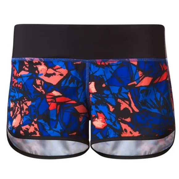 89. Lululemon Speed ShortPaint Storm Harbor Blue Multi / Black