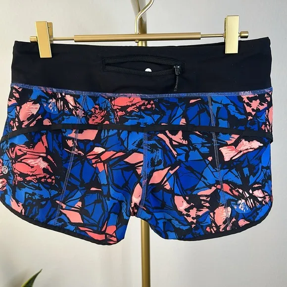 89. Lululemon Speed ShortPaint Storm Harbor Blue Multi / Black