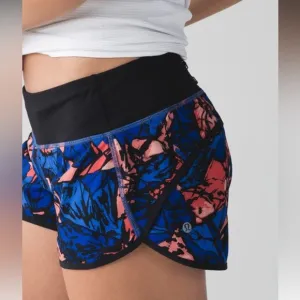 89. Lululemon Speed ShortPaint Storm Harbor Blue Multi / Black