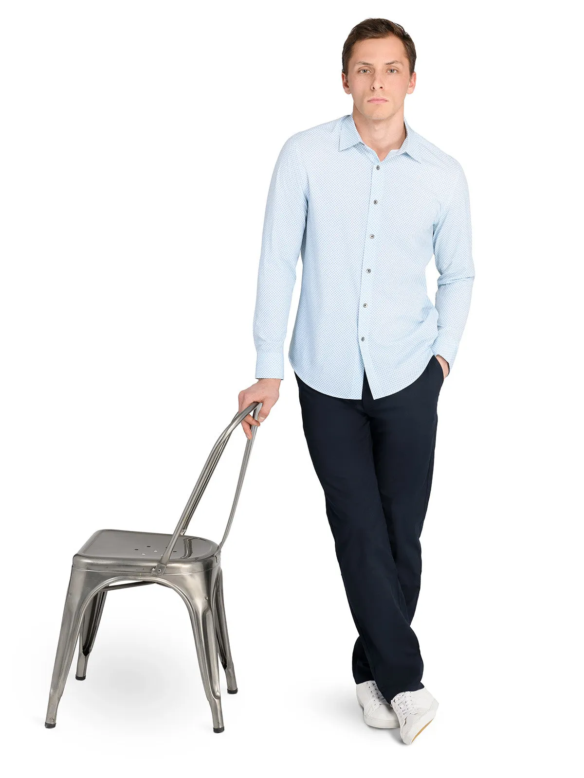 Abstract Cube Long Sleeve Shirt