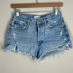 Agolde Parker Shorts Button Up Fly Distressed Size 25