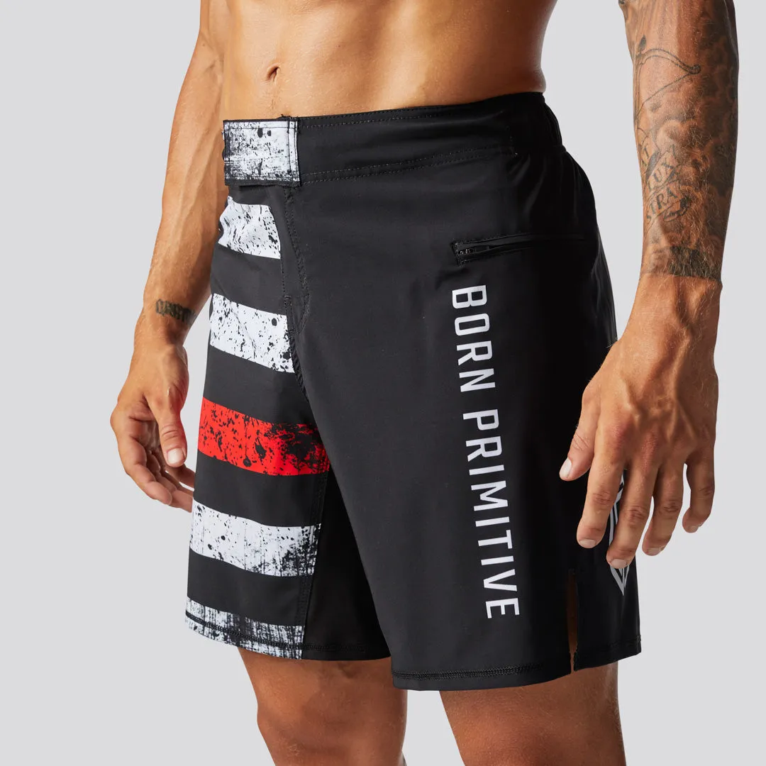 American Defender Short Velcro 3.0 (Thin Red Line)
