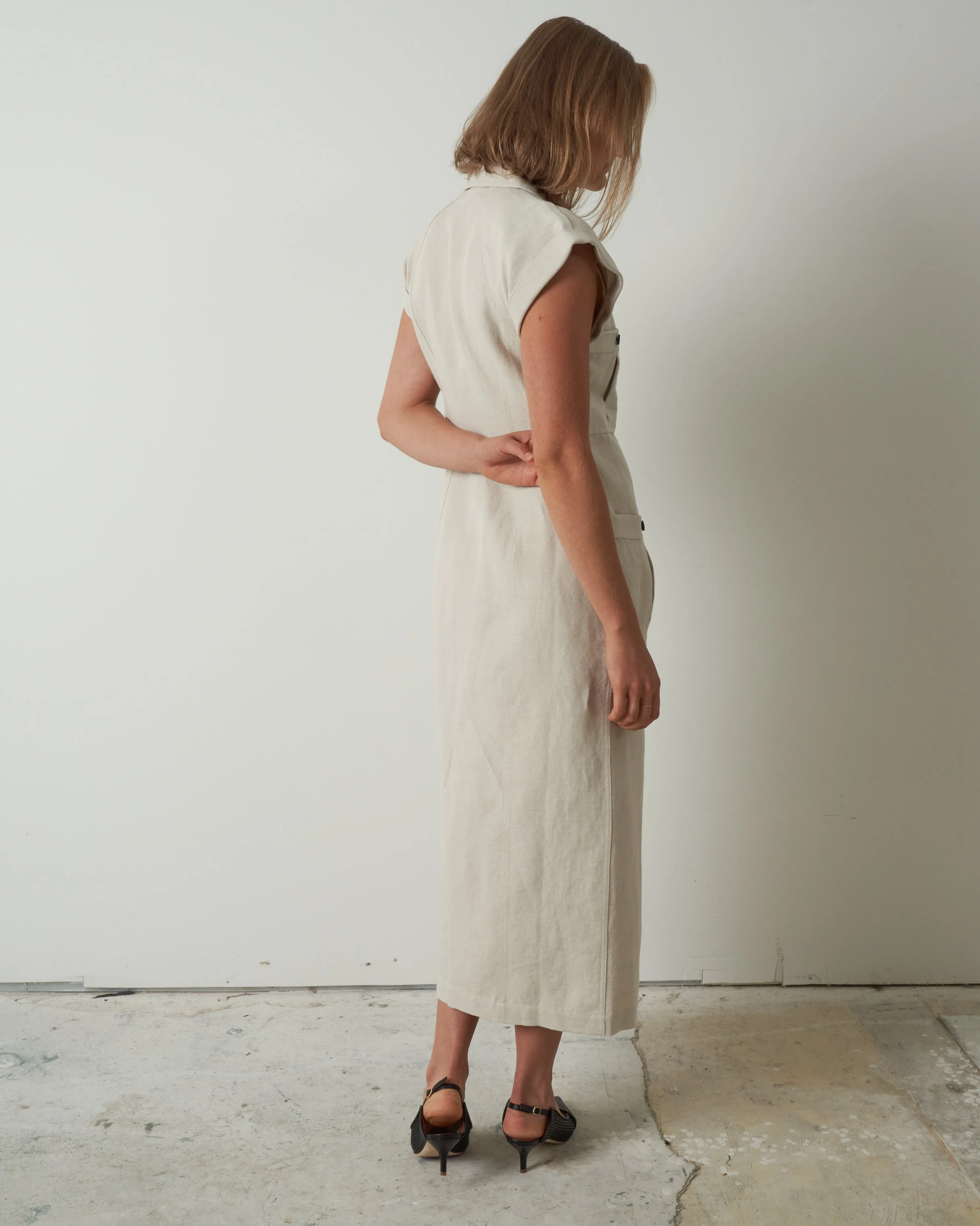analia dress - stone