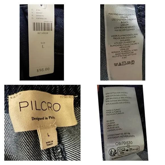 Anthropologie Pilcro Mid-Rise Parachute Shorts L