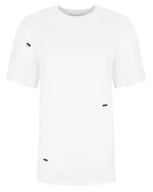 Ants Embroidered T-Shirt White Men