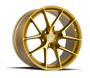 Aodhan LS007 18x9.0 5X114.3  30 Gold Machined Face