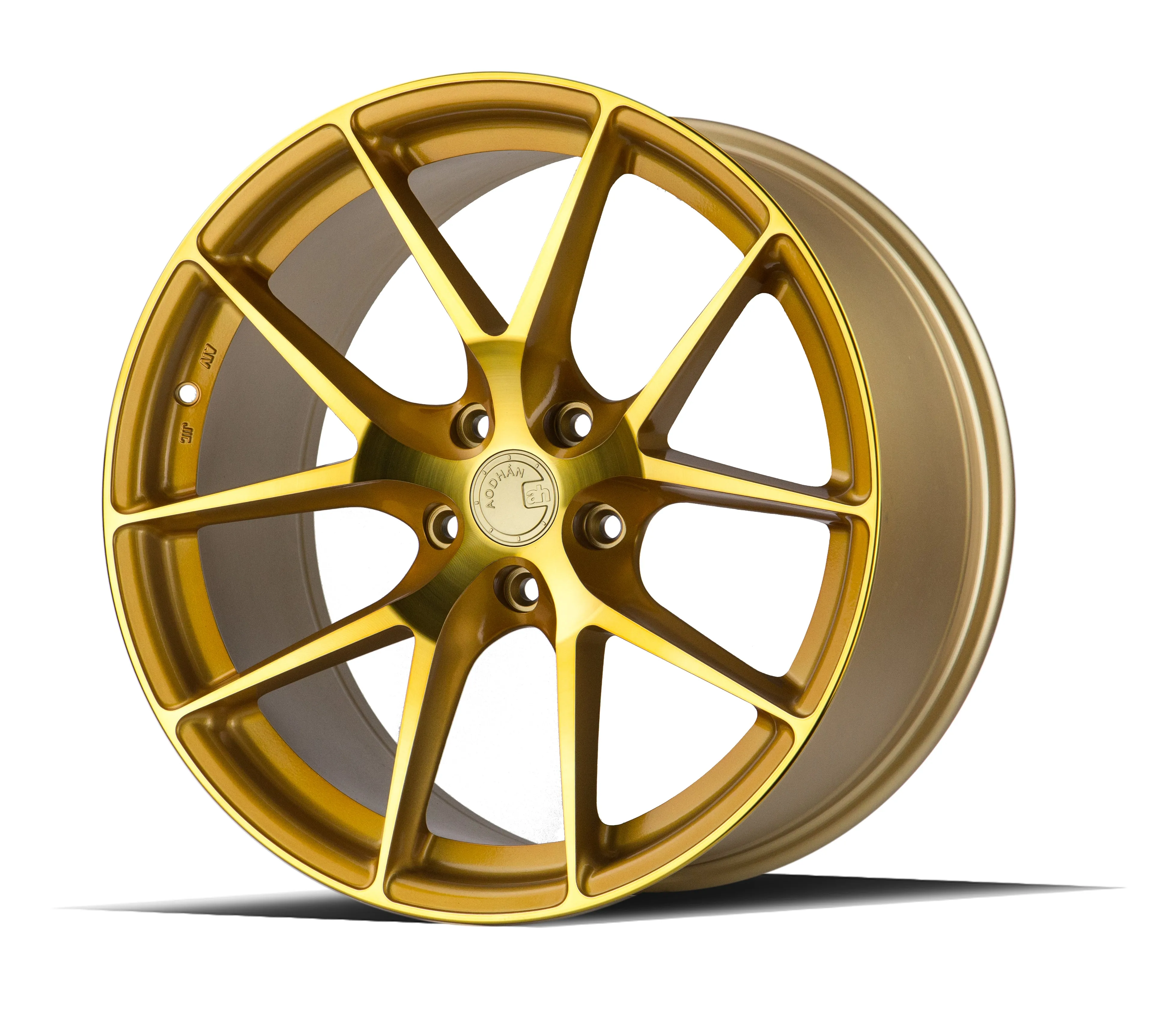 Aodhan LS007 18x9.0 5X114.3  30 Gold Machined Face