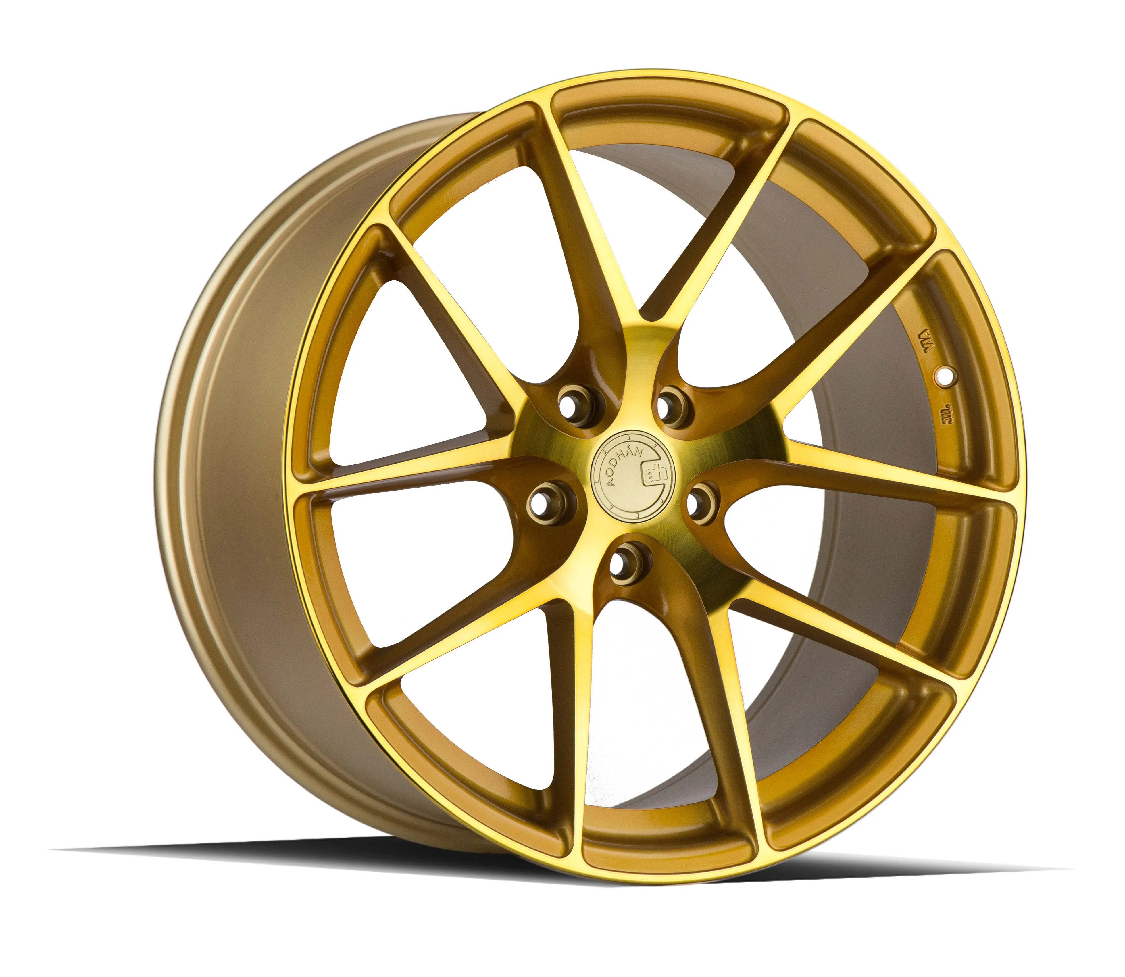 Aodhan LS007 18x9.0 5X114.3  30 Gold Machined Face