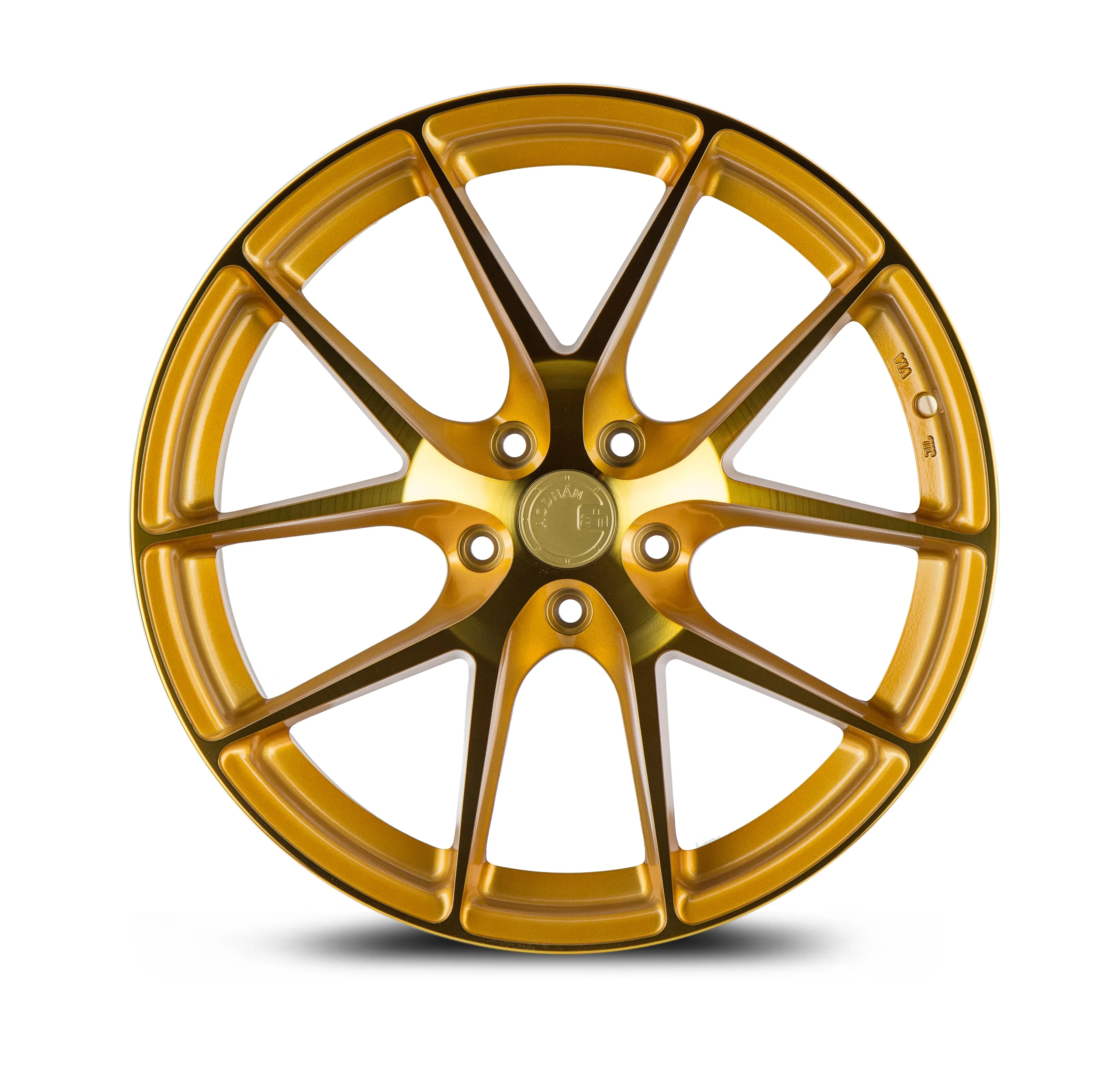 Aodhan LS007 18x9.0 5X114.3  30 Gold Machined Face