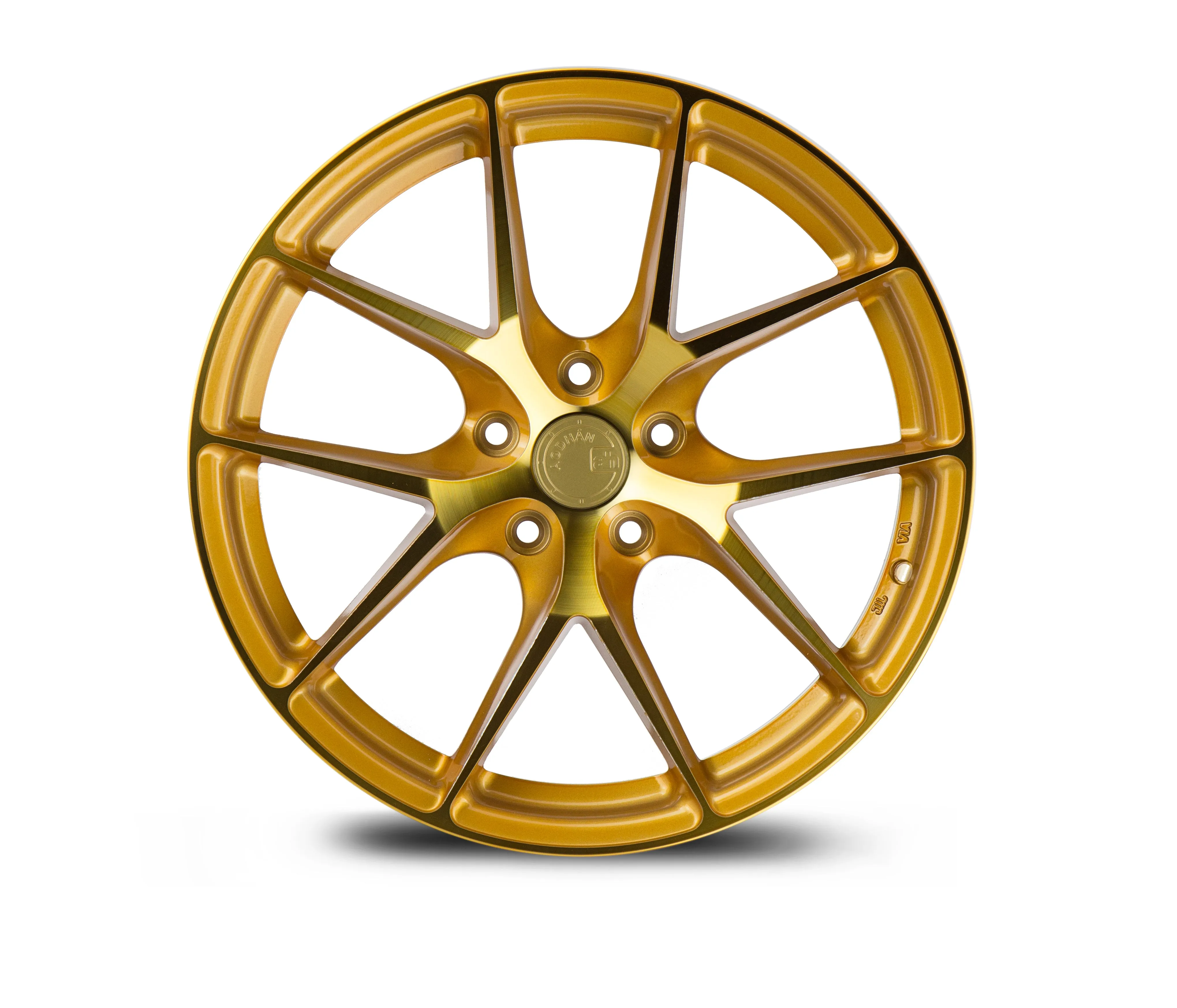 Aodhan LS007 19x8.5 5X114.3  35 Gold Machined Face