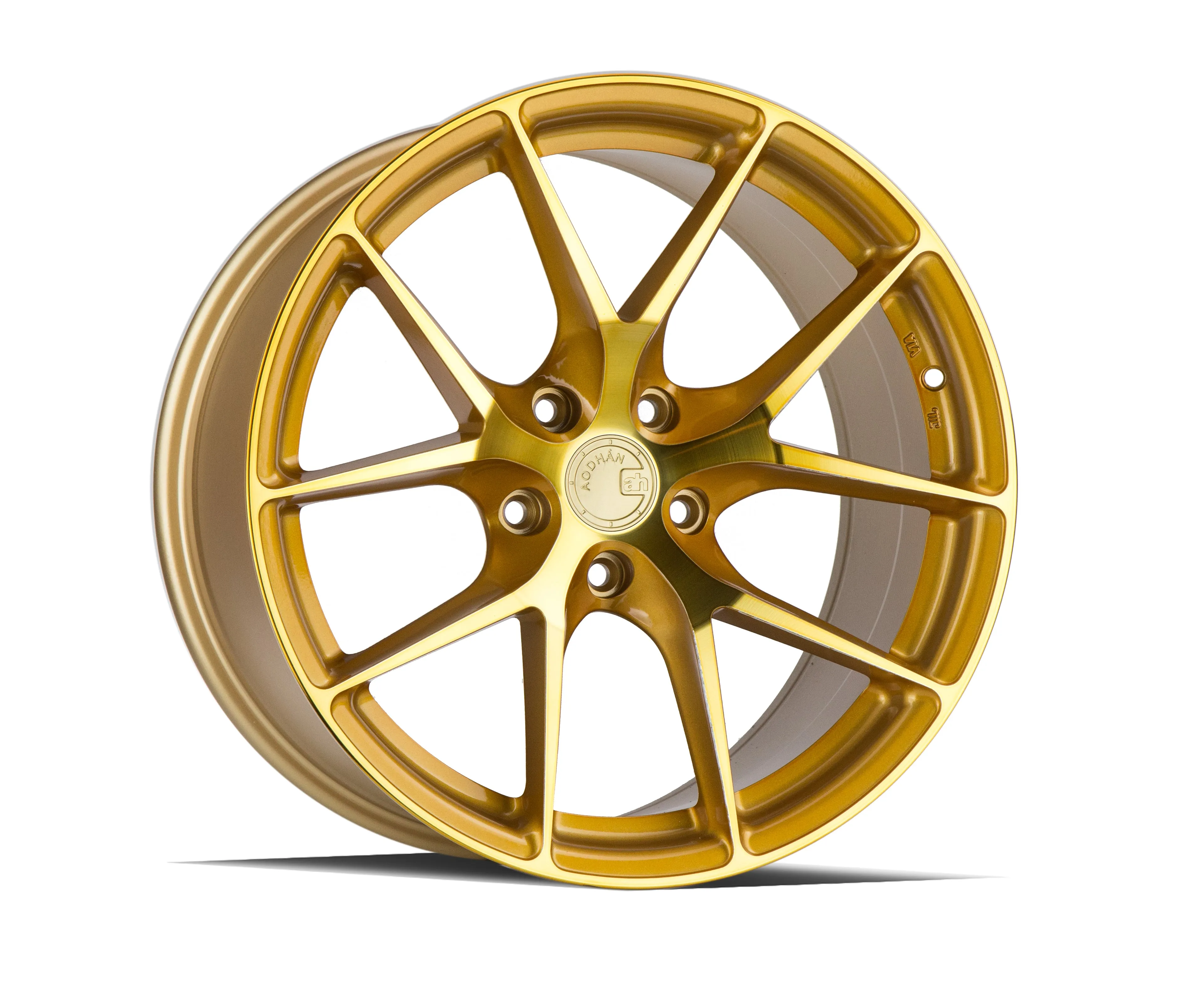 Aodhan LS007 19x8.5 5X114.3  35 Gold Machined Face