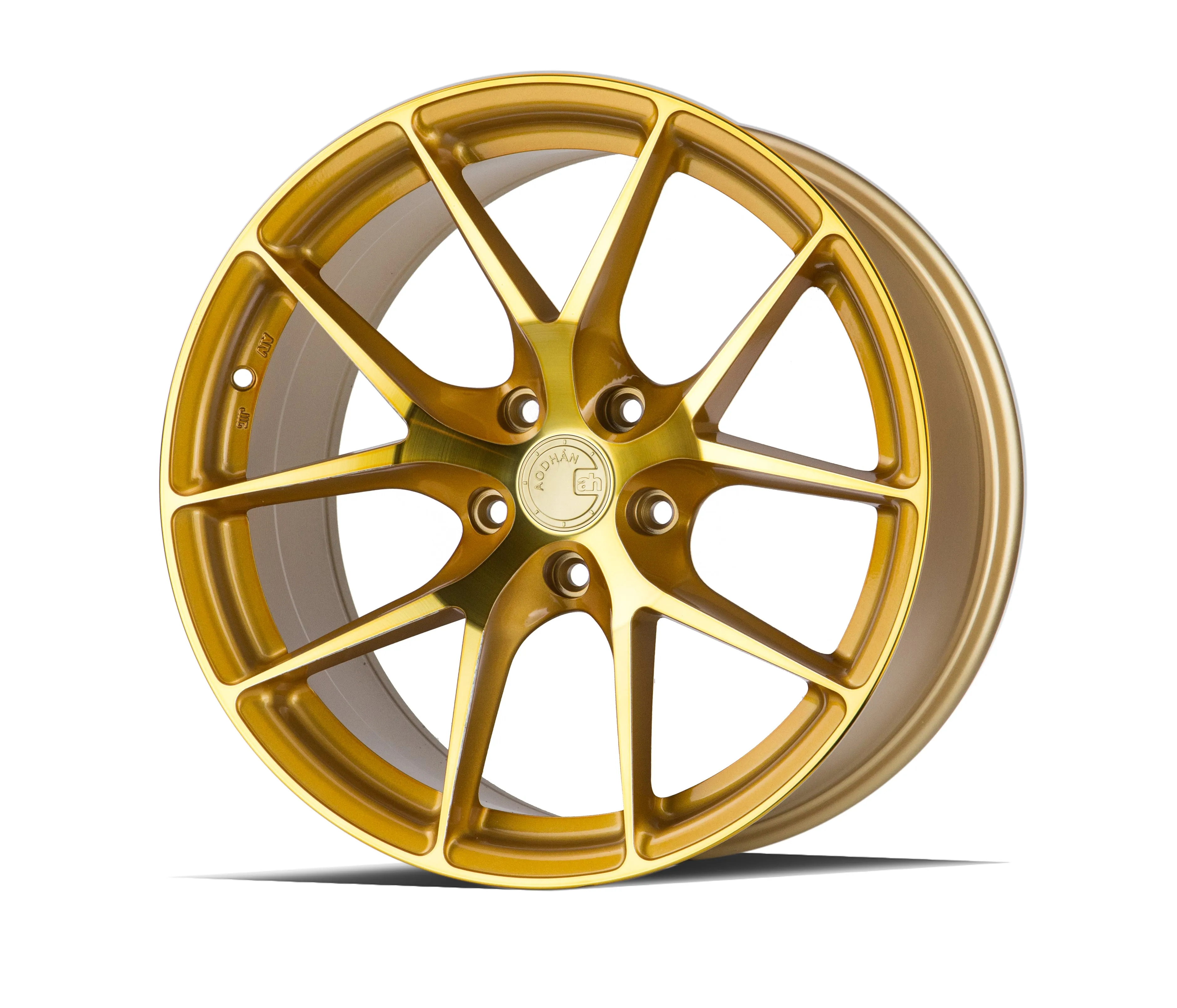 Aodhan LS007 19x8.5 5X114.3  35 Gold Machined Face
