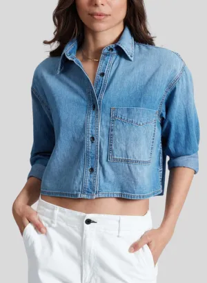 ASKK NY | Cropped Denim Shirt