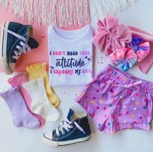 Attitude Kids Tee & Shorts Sold separately