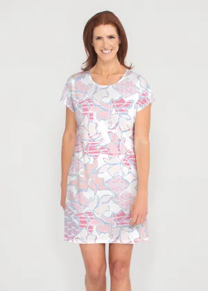 Aztek Sail Peri (8116) ~ French Terry Short Sleeve Crew Dress