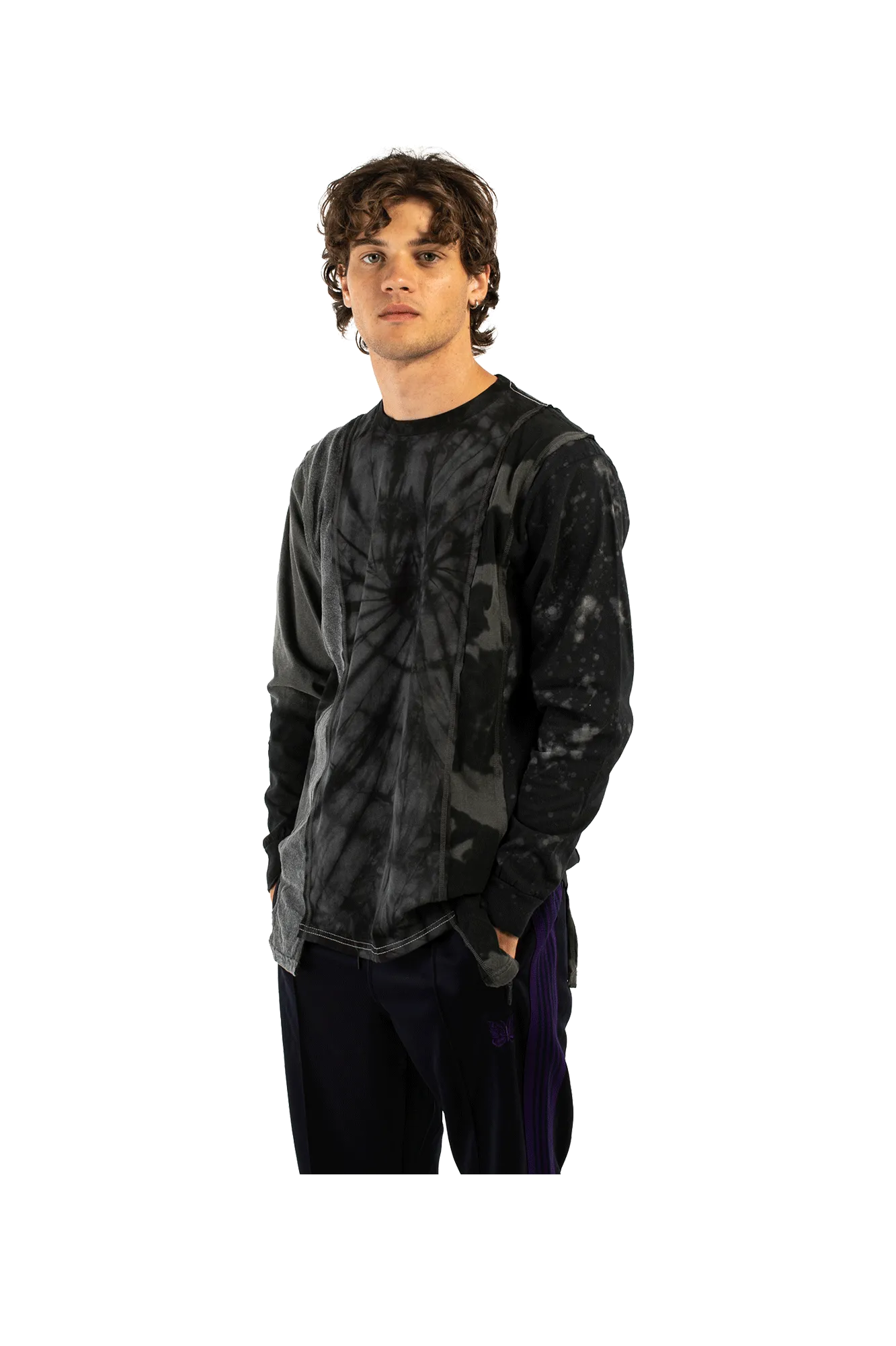 B&W Mishmash 5 Cuts Longsleeve Tee