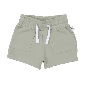 Basic Label Co. Olive Fleece Shorts