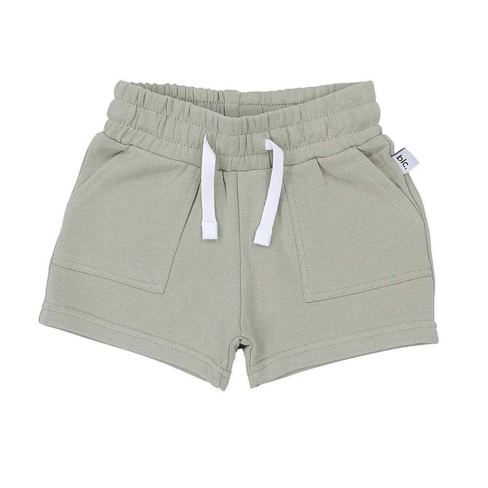 Basic Label Co. Olive Fleece Shorts
