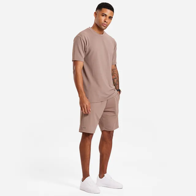 Bee Inspired Leno Shorts Taupe Beige
