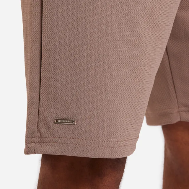 Bee Inspired Leno Shorts Taupe Beige