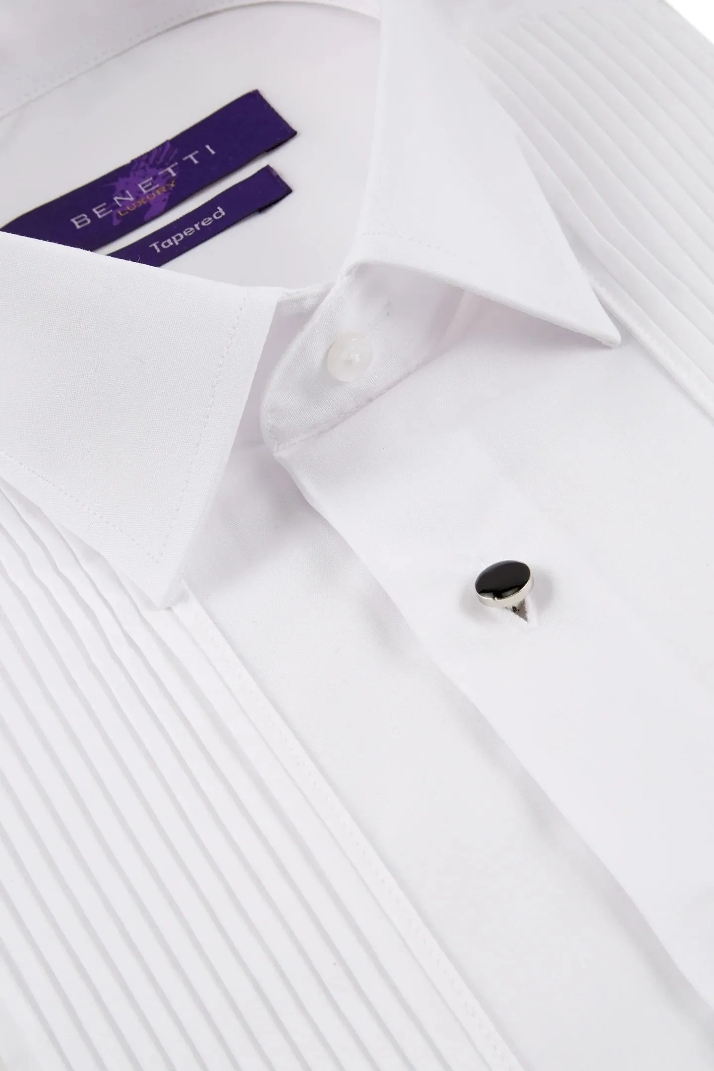 Benetti Pleated Tuxedo Tapered Shirt