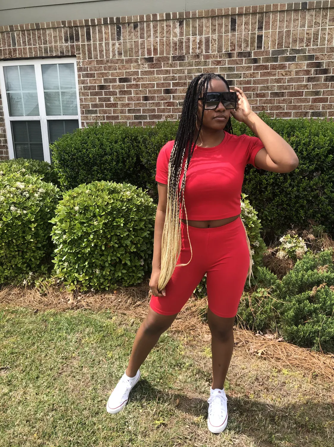 Biker shorts set