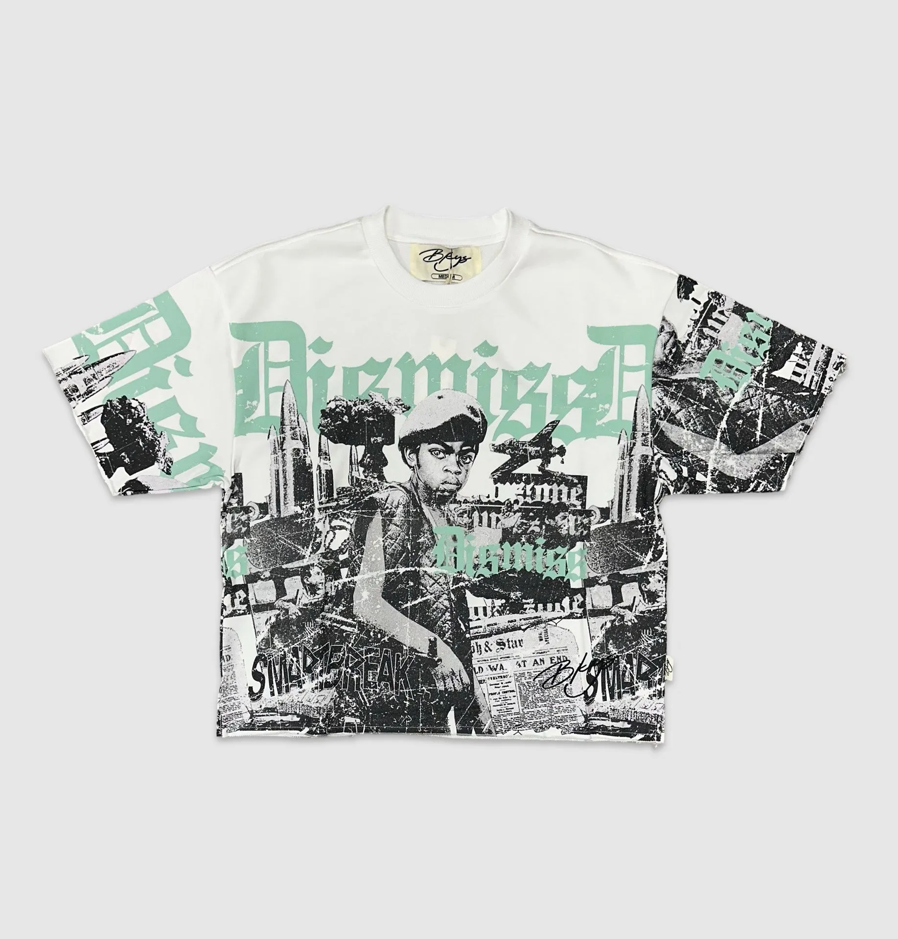 BKYS-T1206-Dismiss 3/4 Sleeve Tee