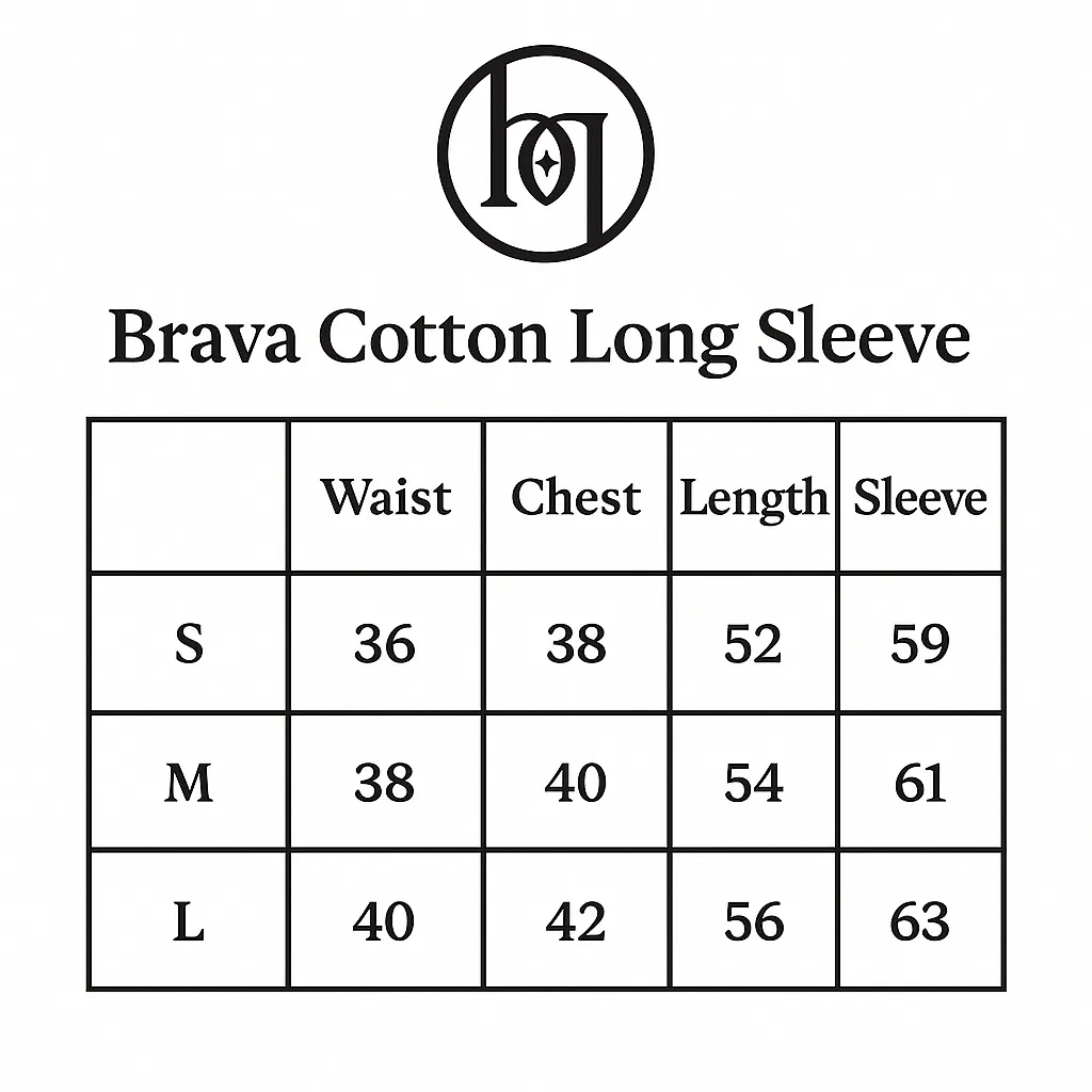 Black Cotton Round Neck - Long Sleeve