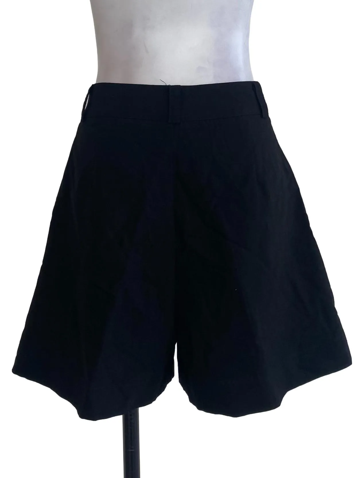 Black Textured Shorts