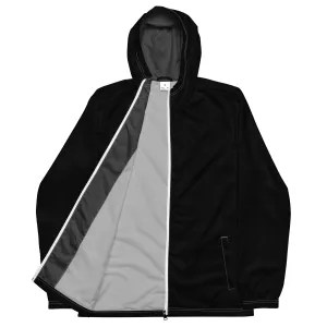 Black windbreaker