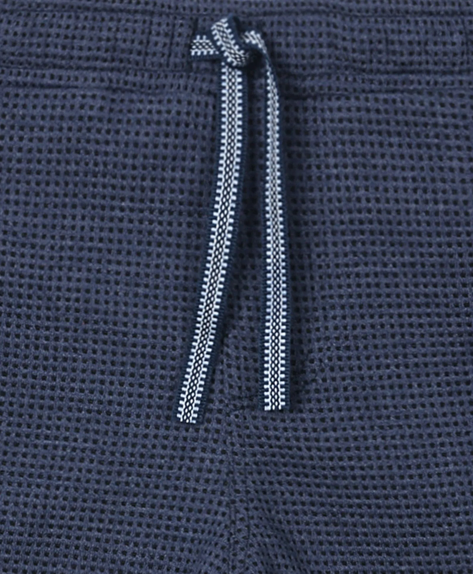 BLUE CHECK TEXTURED BOYS SHORTS - BLUE