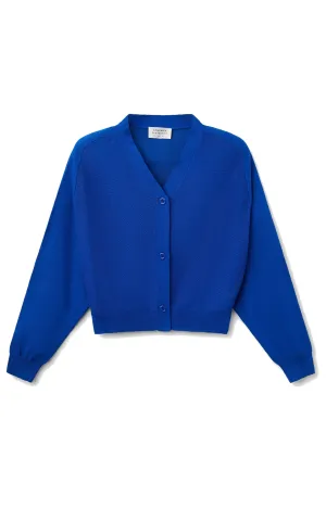 Blue Fine Knit Cardigan
