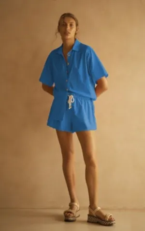 Blue Scallop Shorts