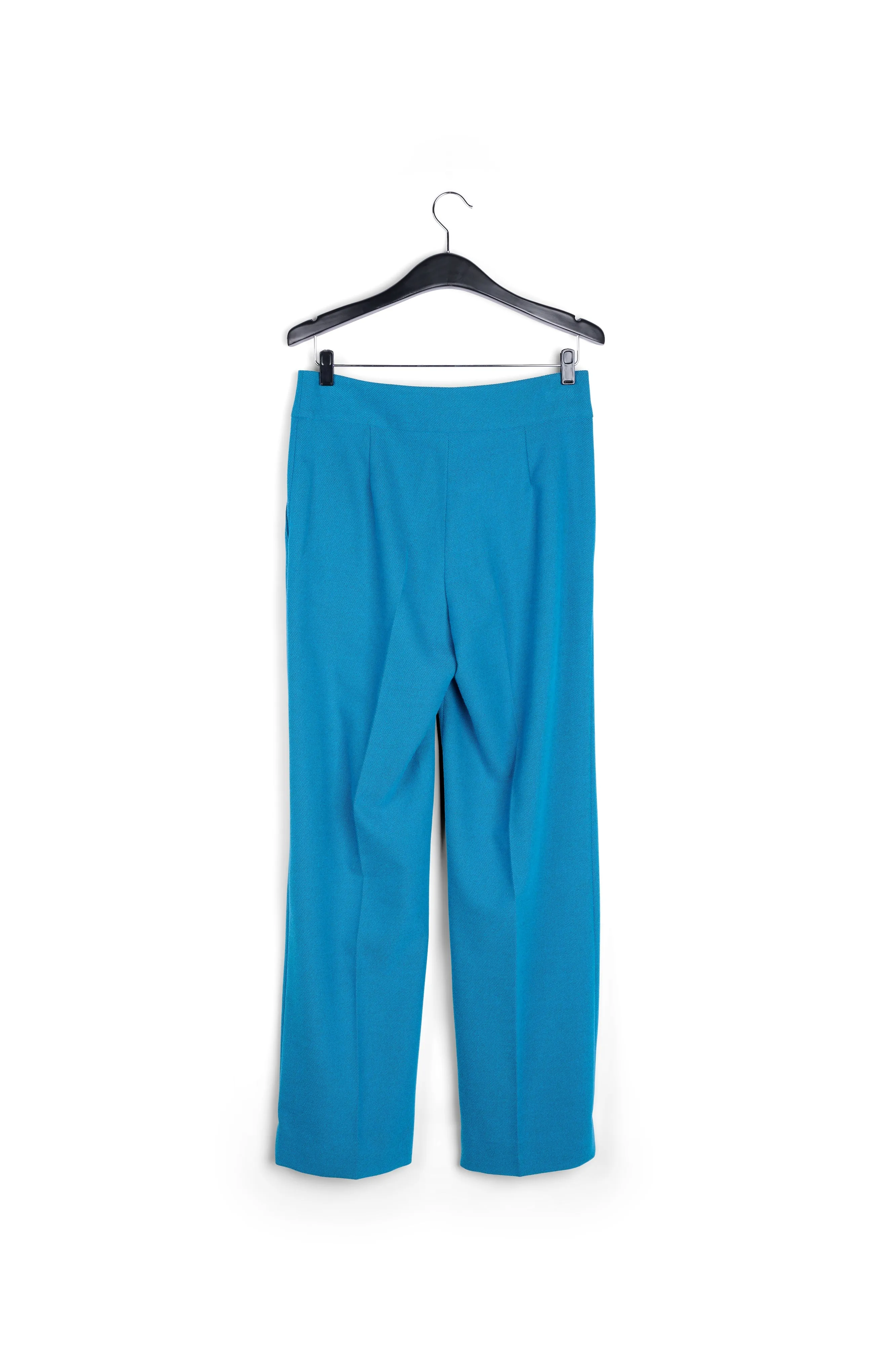 Blue straight-leg pants