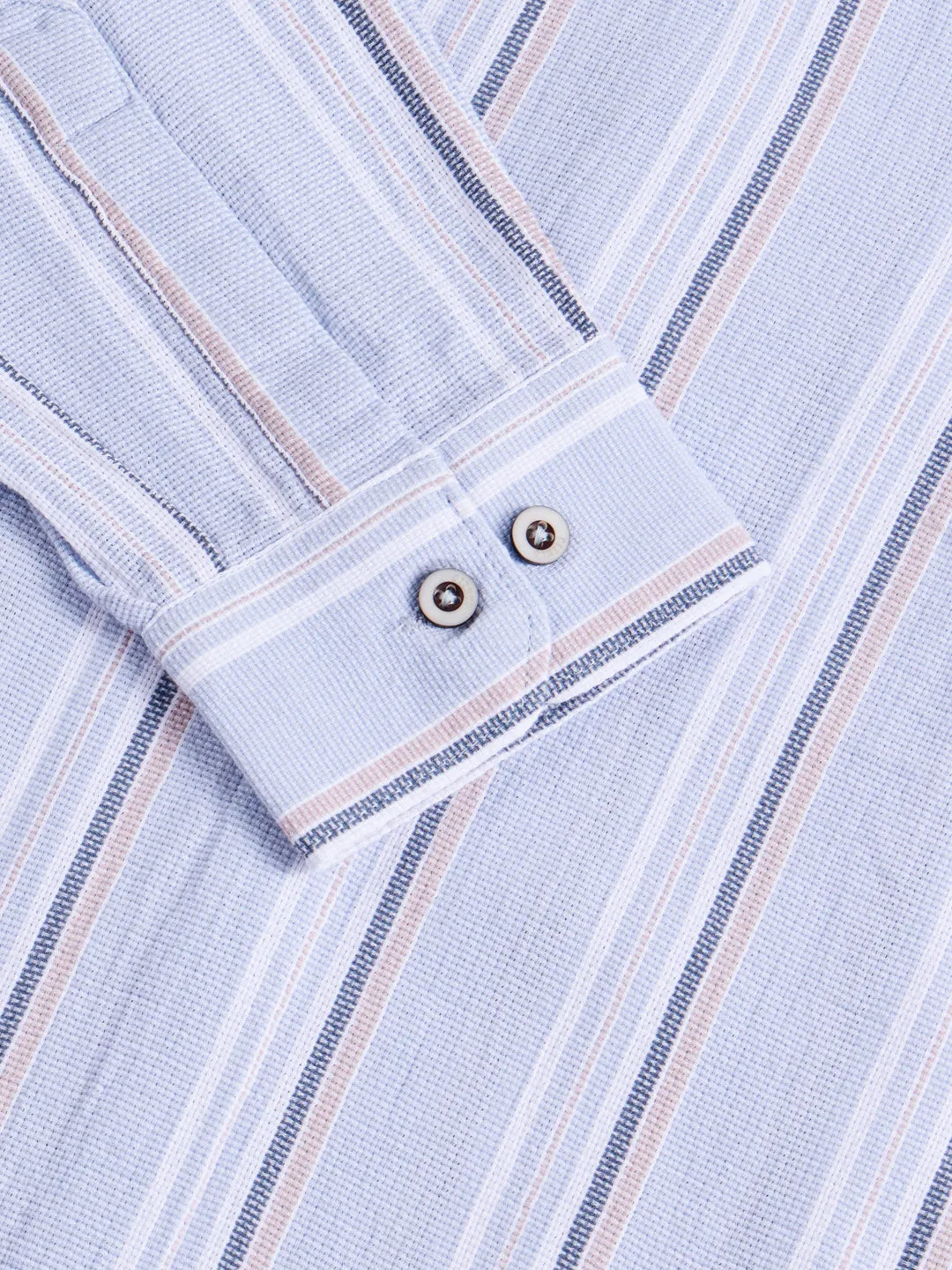 Blue Striped Cotton Shirt