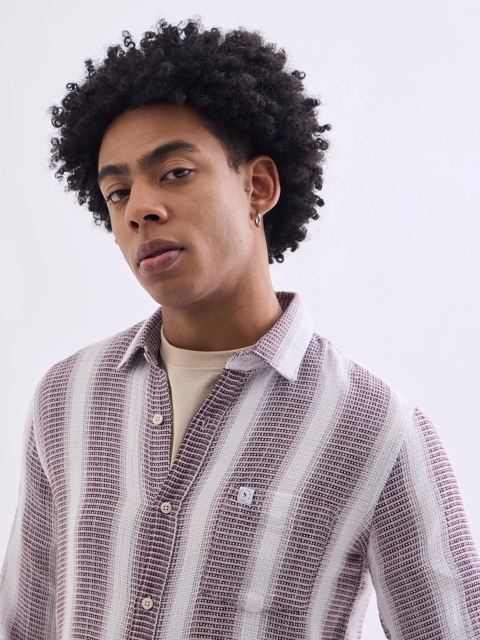 Blue Striped Slim Fit Shirt